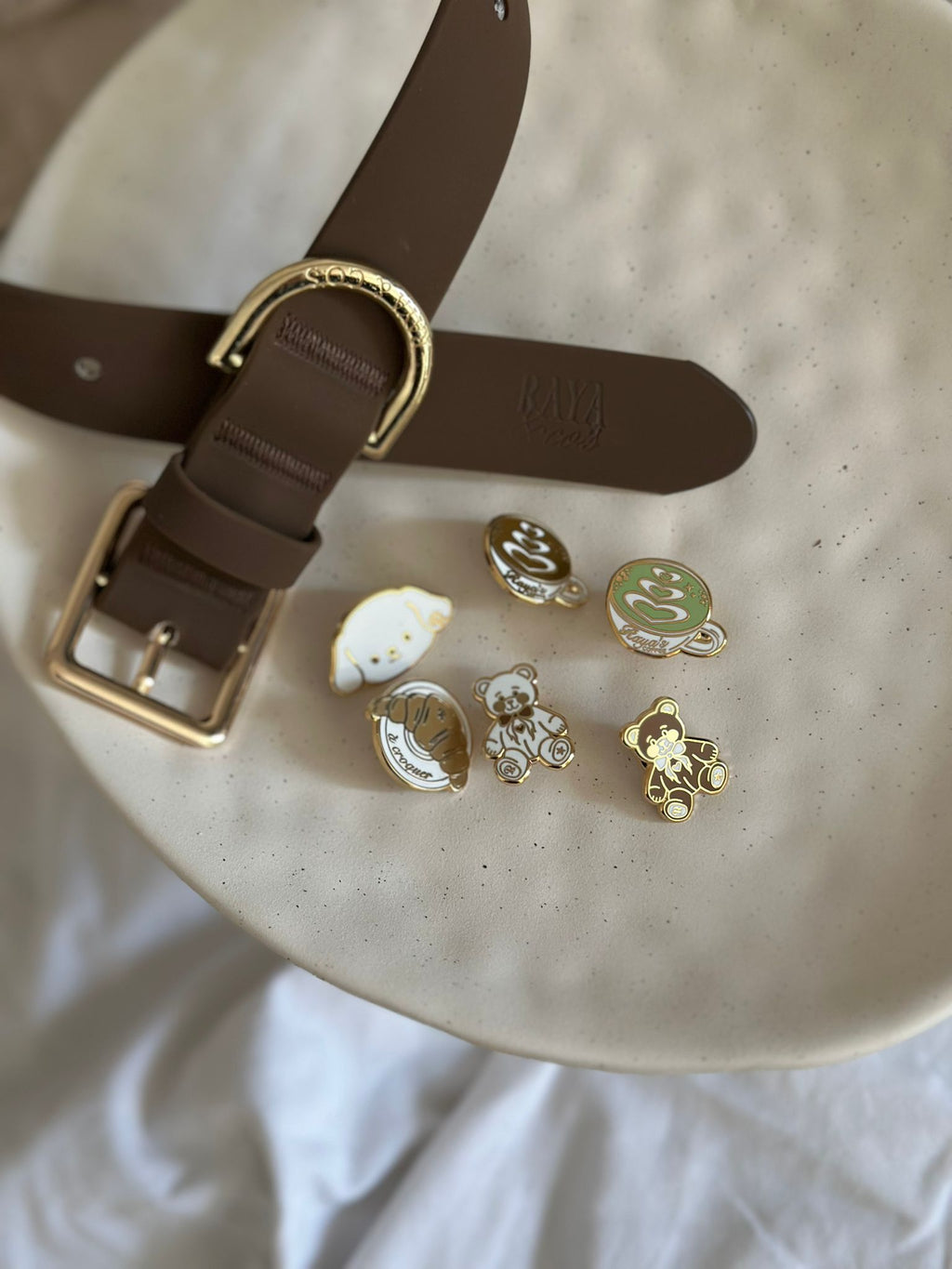 Collier à pins chocolat