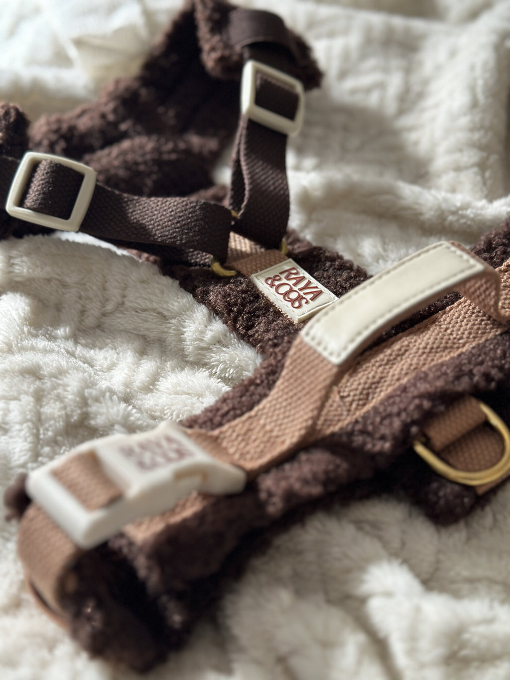 Harnais Mocha Noisette – Moumoute Confort – Design Y & Anse