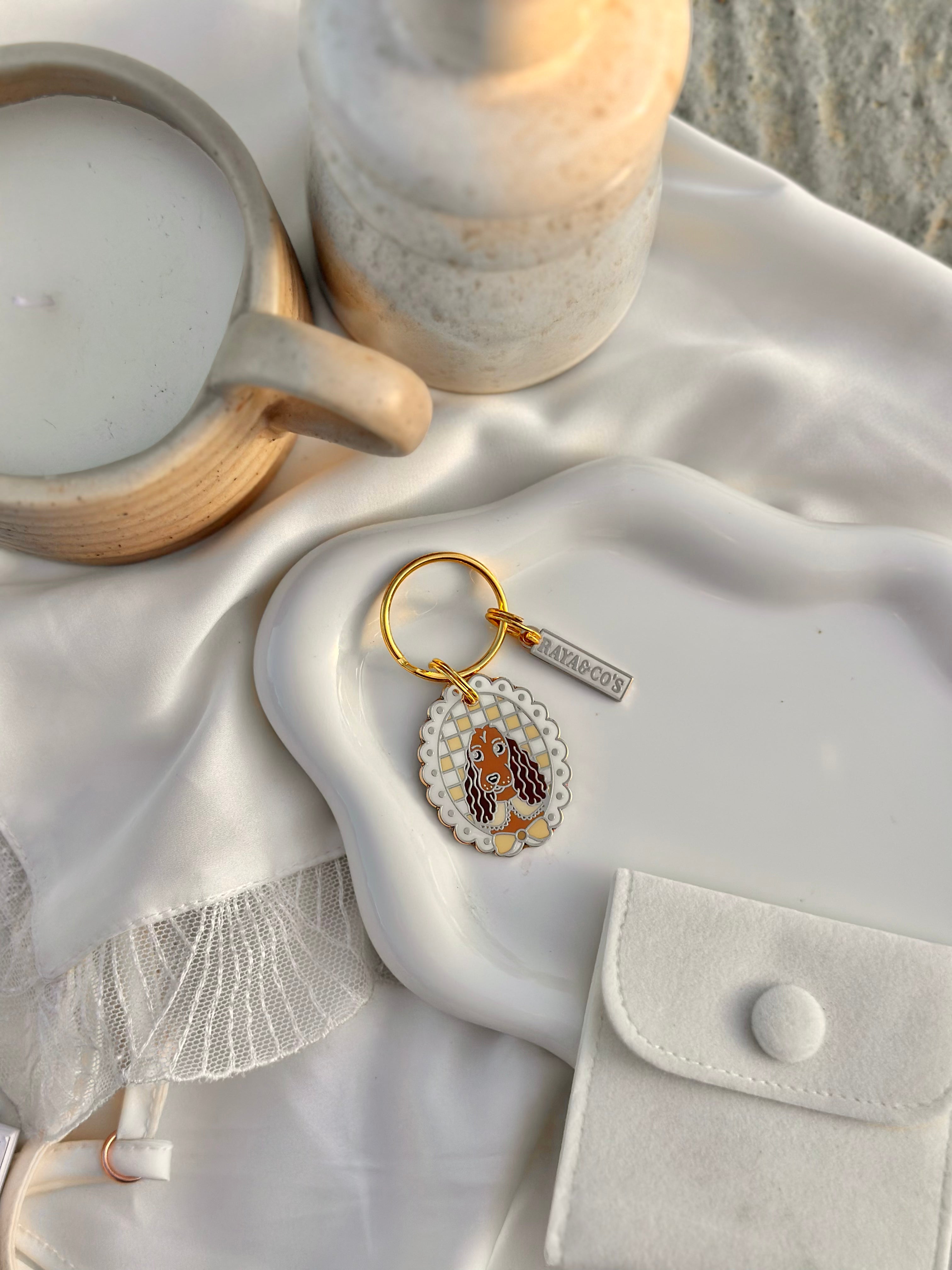 Médaille Cocker Fauve et Chocolat